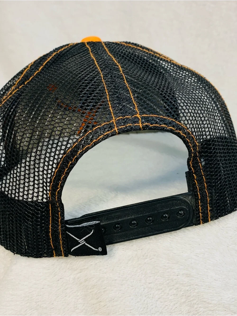 Twisted X Charcoal Heather Trucker Hat with Orange Logo